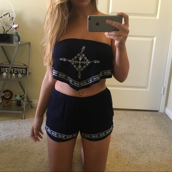 LF Dresses & Skirts - Lf blue and white set